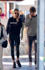 ALESSANDRA AMBROSIO and Nicolo Oddi Shopping at Brentwood Country Mart 03/13/2019