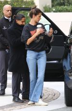 ALESSANDRA AMBROSIO Arrives at a Hotel in Beverly Hills 03/05/2019