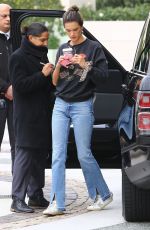 ALESSANDRA AMBROSIO Arrives at a Hotel in Beverly Hills 03/05/2019