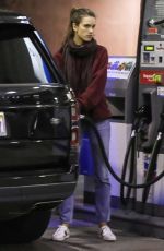 ALESSANDRA AMBROSIO at a Gas Station in Brentwood 03/04/2019