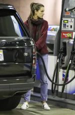 ALESSANDRA AMBROSIO at a Gas Station in Brentwood 03/04/2019