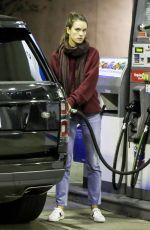 ALESSANDRA AMBROSIO at a Gas Station in Brentwood 03/04/2019
