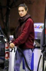 ALESSANDRA AMBROSIO at a Gas Station in Brentwood 03/04/2019