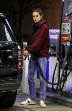 ALESSANDRA AMBROSIO at a Gas Station in Brentwood 03/04/2019