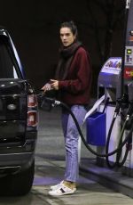 ALESSANDRA AMBROSIO at a Gas Station in Brentwood 03/04/2019