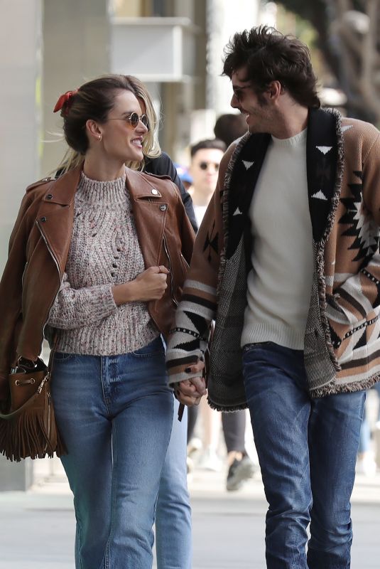 ALESSANDRA AMBROSIO Heading to Hillstone Restaurant in Santa Monica 03/09/2019