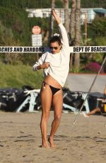 ALESSANDRA AMBROSIO in Bikini at a Beach in Los Angeles 03/18/2019