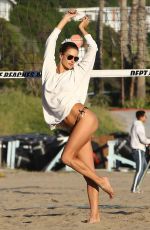 ALESSANDRA AMBROSIO in Bikini at a Beach in Los Angeles 03/18/2019