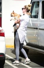 ALESSANDRA TORRESANI Out with Her Dog in Studio City 03/29/2019