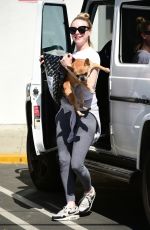 ALESSANDRA TORRESANI Out with Her Dog in Studio City 03/29/2019