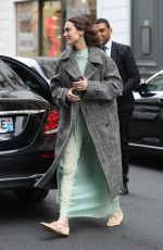 ALEXA CHUNG Arrives at Bristol Hotel in Paris 03/04/2019