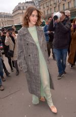 ALEXA CHUNG at Stella McCartney Fashion Show at PFW in Paris 03/04/2019