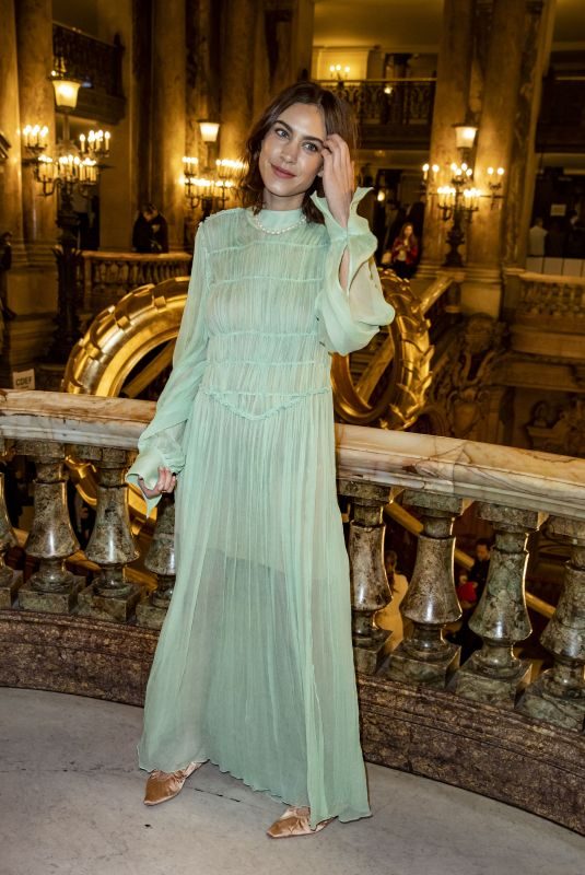 ALEXA CHUNG at Stella McCartney Fashion Show at PFW in Paris 03/04/2019