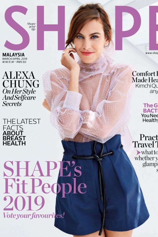 ALEXA CHUNG in Shape Magazine, Malaysia March 2019