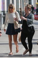 ALI LARTER in Denim Skirt at Farmers Market in Santa Monica 03/27/2019