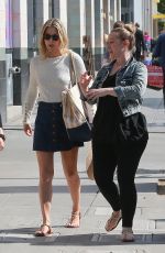 ALI LARTER in Denim Skirt at Farmers Market in Santa Monica 03/27/2019