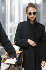 ALICIA VIKANDER at JFK Airport in New York 03/06/2019