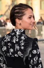 ALICIA VIKANDER at Louis Vuitton Show at Paris Fashion Week 03/05/2019
