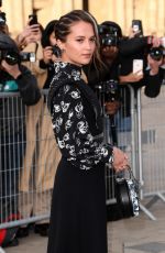 ALICIA VIKANDER at Louis Vuitton Show at Paris Fashion Week 03/05/2019