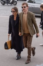 ALICIA VIKENDER and Michael Fassbender at Girafe Restaurant in Paris 03/03/2019