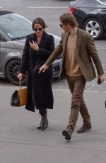 ALICIA VIKENDER and Michael Fassbender at Girafe Restaurant in Paris 03/03/2019