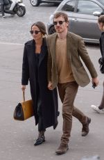 ALICIA VIKENDER and Michael Fassbender at Girafe Restaurant in Paris 03/03/2019