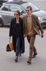 ALICIA VIKENDER and Michael Fassbender at Girafe Restaurant in Paris 03/03/2019