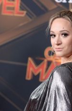 ALISHA MARIE at Captain Marvel Premiere in Hollywood 03/04/2019
