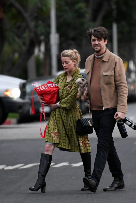 AMBER HEARD and Andy Muschietti Out in Los Angeles 03/24/2019