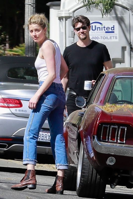 AMBER HEARD and Andy Muschietti Out in Los Angeles 03/30/2019
