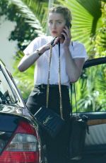 AMBER HEARD Arrives at Chateau Marmont in Los Angeles 03/27/2019