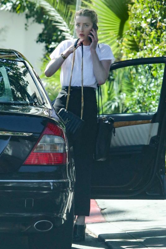 AMBER HEARD Arrives at Chateau Marmont in Los Angeles 03/27/2019
