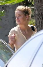 AMBER HEARD Arrives at San Vicente Inc Hotel in Hollywood 03/26/2019
