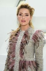 AMBER HEARD at Giambattista Valli Show at Paris Fashion Week 03/04/2019