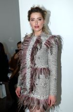 AMBER HEARD at Giambattista Valli Show at Paris Fashion Week 03/04/2019
