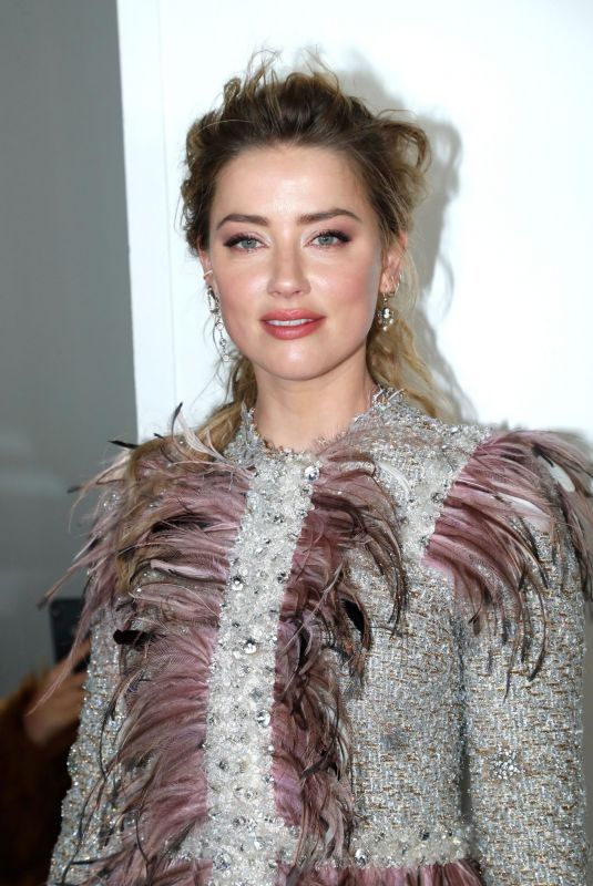AMBER HEARD at Giambattista Valli Show at Paris Fashion Week 03/04/2019