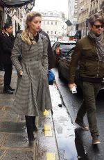 AMBER HEARD Leaves Bristol Hotel in Paris 03/04/2019