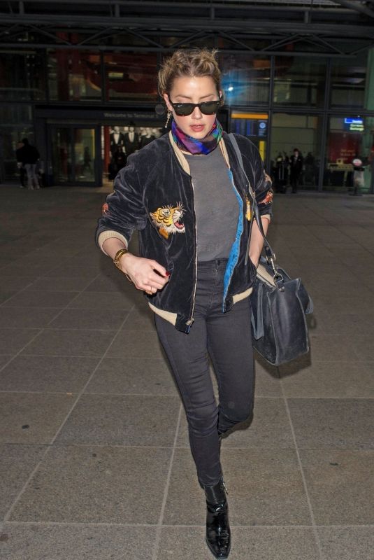 AMBER HEARD Out and About in London 03/01/2019