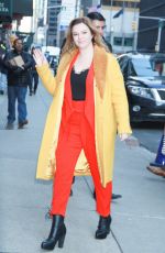 AMBER TAMBLYN Arrives at Late Show with Stephen Colbert in New York 03/05/2019