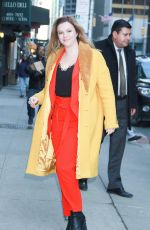 AMBER TAMBLYN Arrives at Late Show with Stephen Colbert in New York 03/05/2019