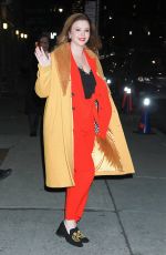 AMBER TAMBLYN Arrives at Late Show with Stephen Colbert in New York 03/05/2019