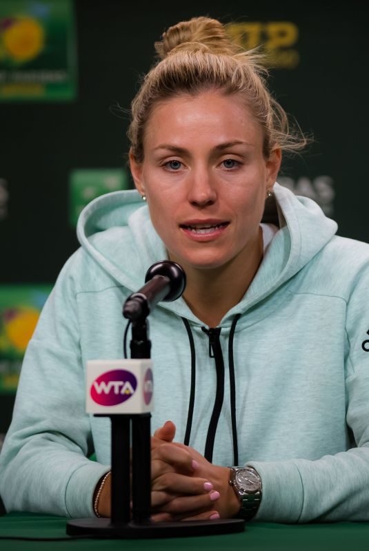 ANGELIQUE KERBER at 2019 Indian Wells Masters 1000 Press Conference 03/15/2019