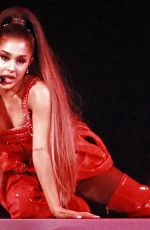 ARIANA GRANDE Performs at Sweentner World Tour in Boston 03/20/2019