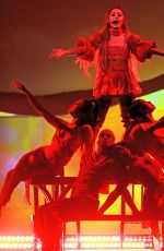 ARIANA GRANDE Performs at Sweentner World Tour in Boston 03/20/2019