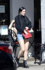 ARIEL WINTER in Denim Cutoff Out for Lunch in Los Angeles 03/16/2019