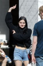 ARIEL WINTER in Denim Cutoff Out for Lunch in Los Angeles 03/16/2019