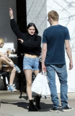 ARIEL WINTER in Denim Cutoff Out for Lunch in Los Angeles 03/16/2019