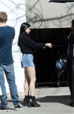 ARIEL WINTER in Denim Cutoff Out for Lunch in Los Angeles 03/16/2019