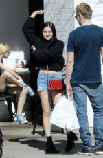 ARIEL WINTER in Denim Cutoff Out for Lunch in Los Angeles 03/16/2019