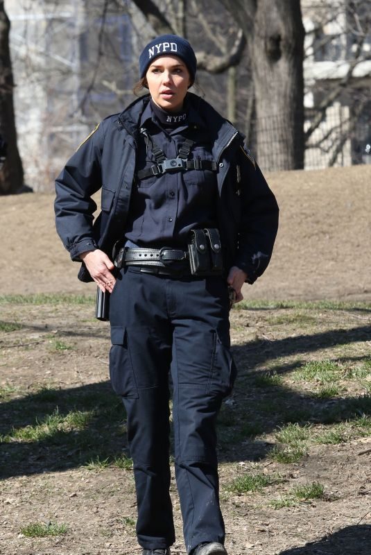 ARIELLE KEBBEL on the Set of Lincoln in New York 03/19/2019